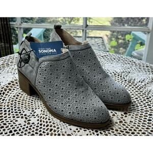 Kohl's Sonoma Stone Gray #73277 Women's Size 7.5M Zip Shoes New (w/out Box) 759